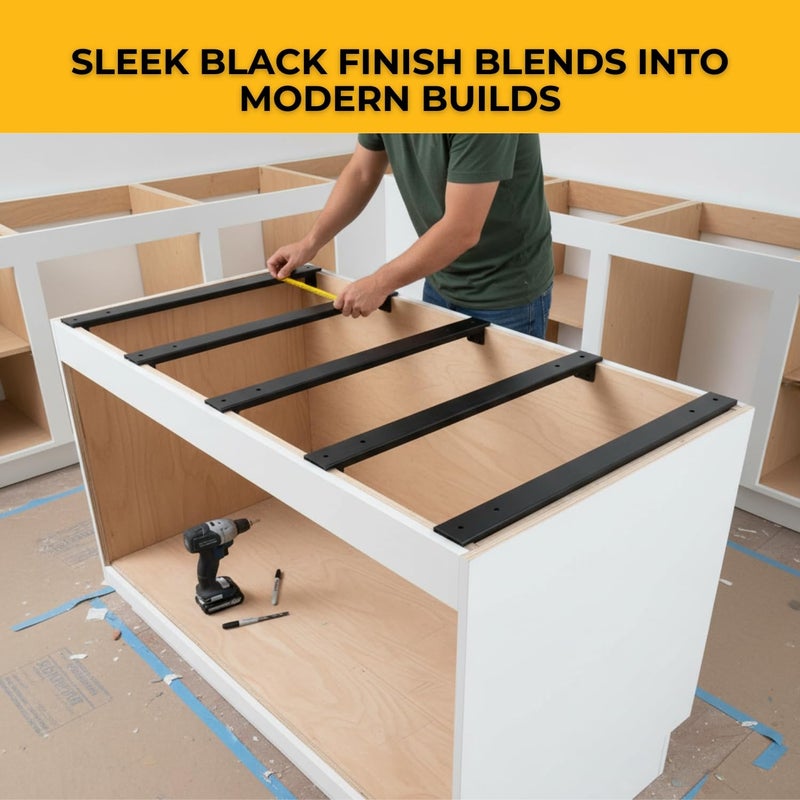 FastCap 09394-BL 3-1/2-inches x 16-inches Black SpeedBrace Stealth 300LB, 2-Pack - Image 5